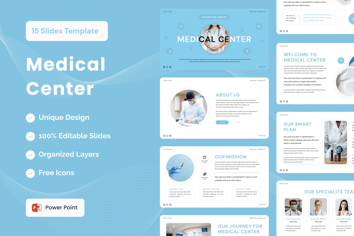 Template Presentasi Medis yang Menakjubkan - Powerpoint