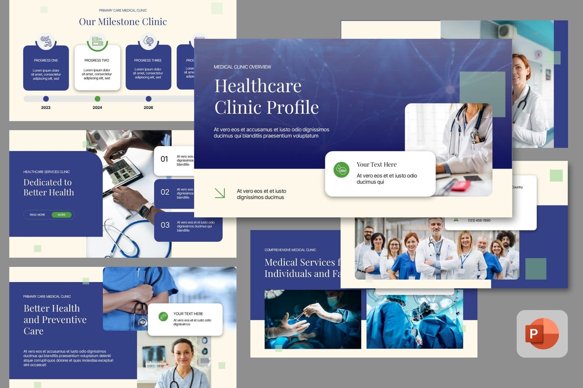 Template Presentasi Klinik Medis - PowerPoint yang Profesional