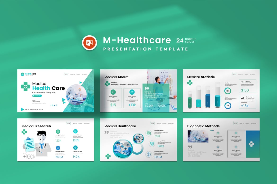 Template PowerPoint Kesehatan Medis yang Menarik dan Profesional