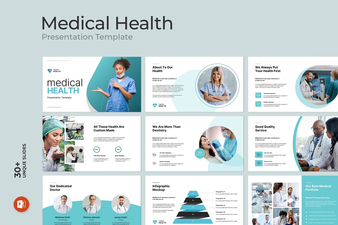 Template Presentasi Kesehatan Medis - PowerPoint Menarik dan Profesional
