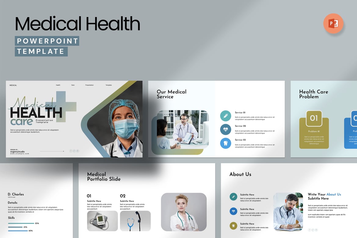 Template PowerPoint Kesehatan Profesional