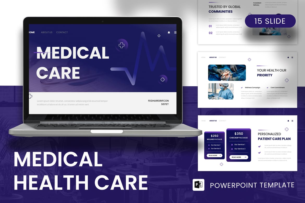 Template Presentasi PowerPoint Kesehatan Medis yang Menarik