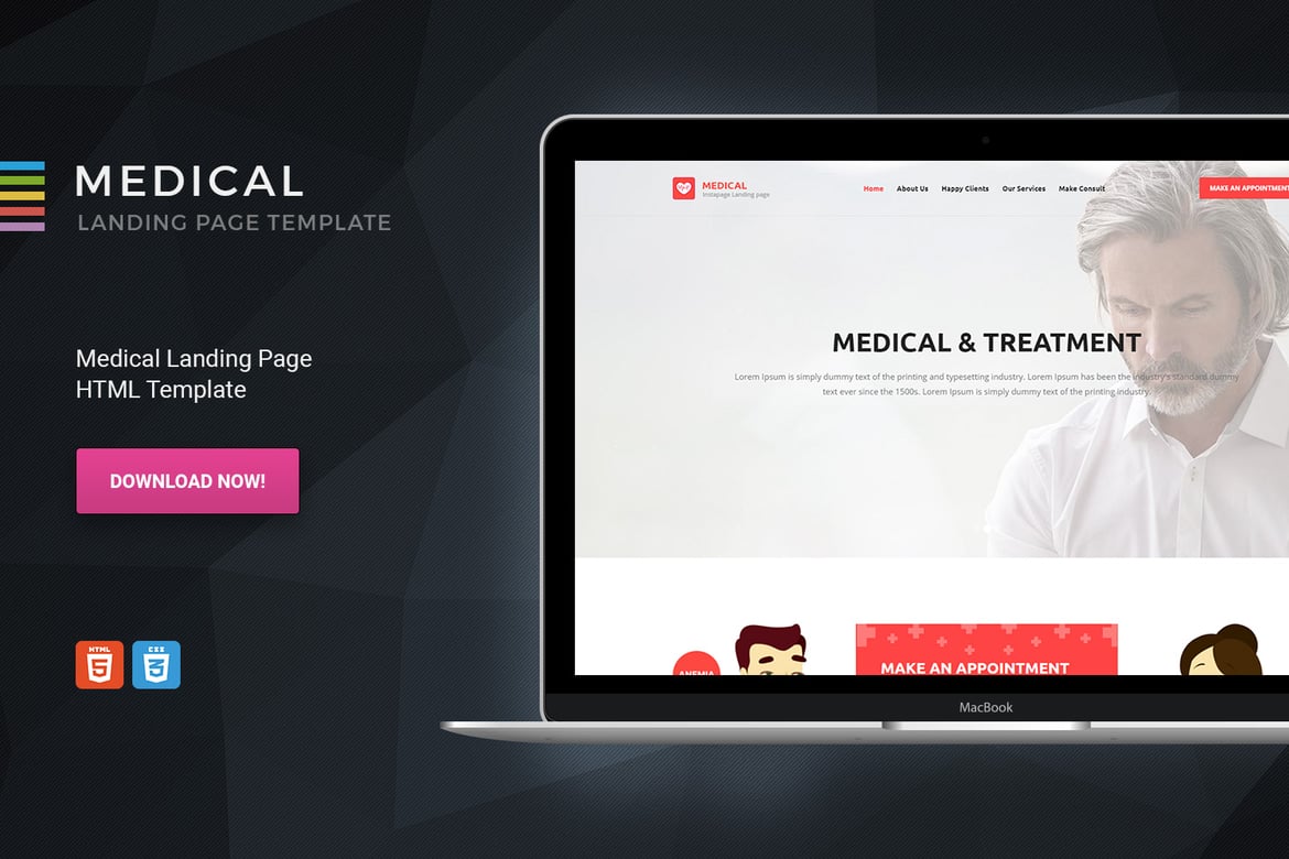 Template Website Medis - Halaman Landing HTML Profesional