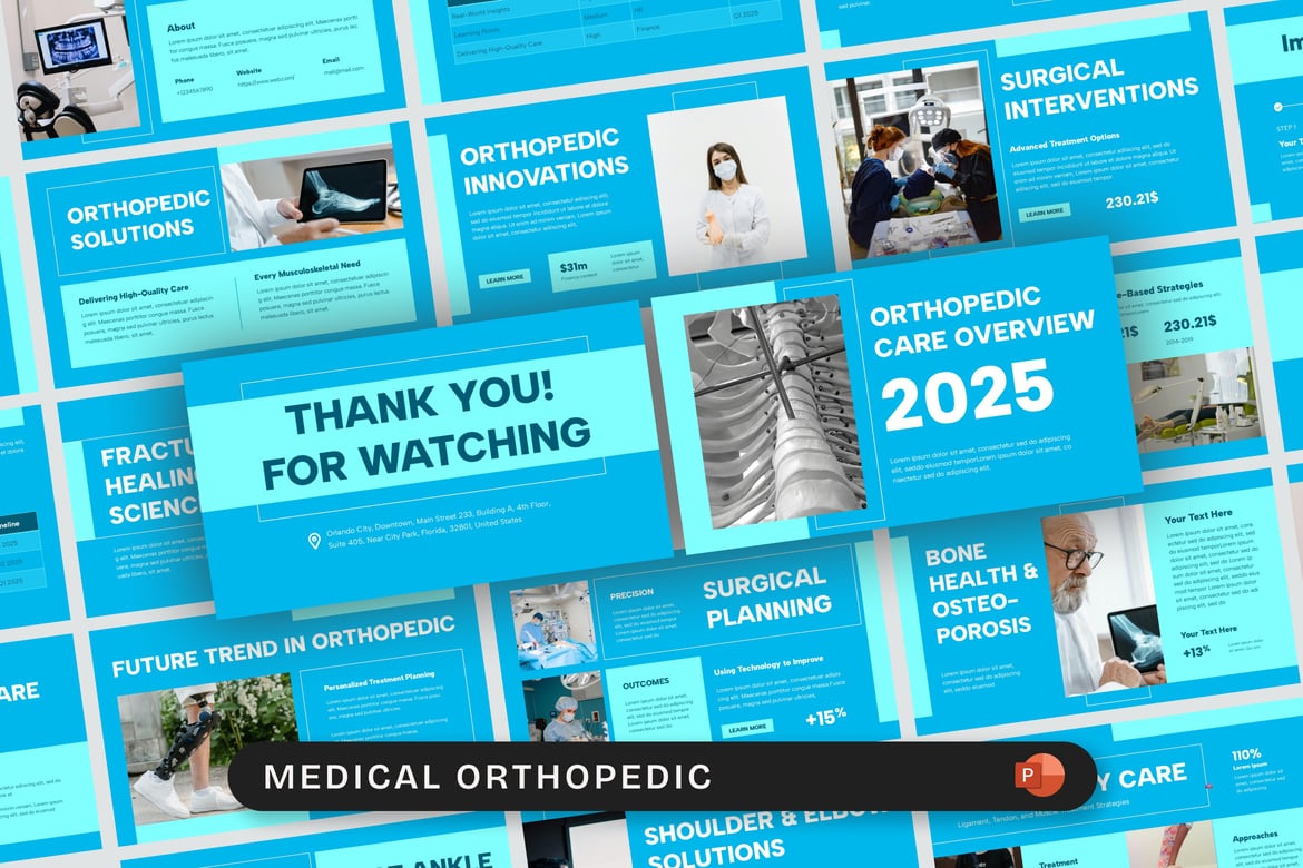 Template Presentasi PowerPoint Ortodontik Profesional