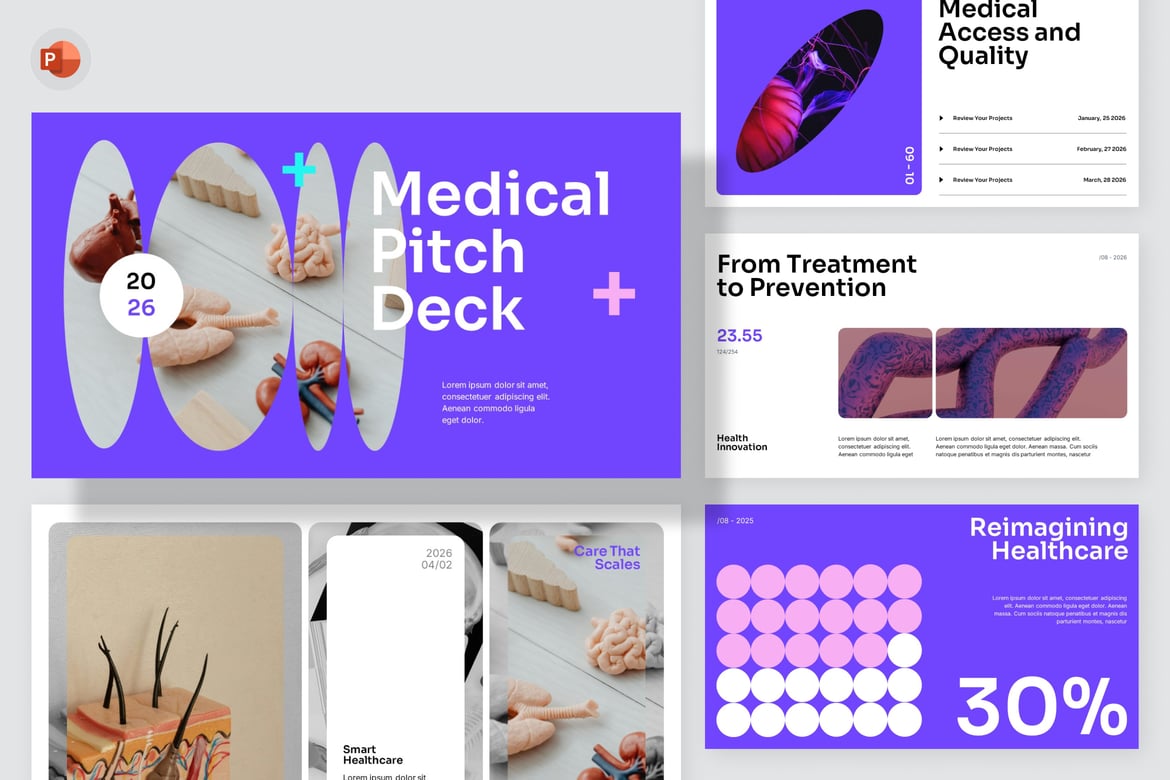 Template Presentasi Medis - PowerPoint Profesional untuk Inovasi Kesehatan
