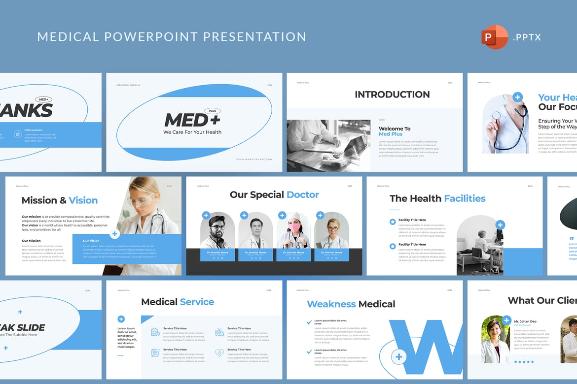 Template PowerPoint Presentasi Medis yang Profesional dan Menarik