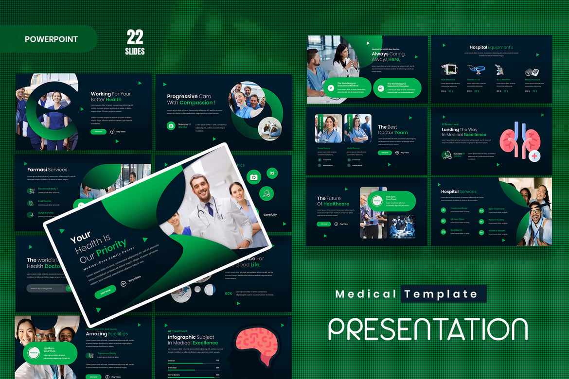 Template Presentasi PowerPoint Medis yang Menarik dan Profesional