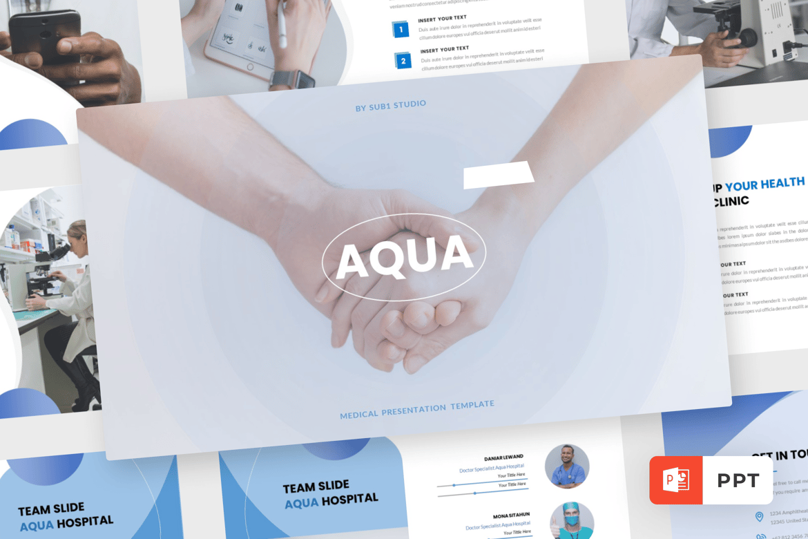 Template Presentasi PowerPoint Medis yang Profesional dan Modern