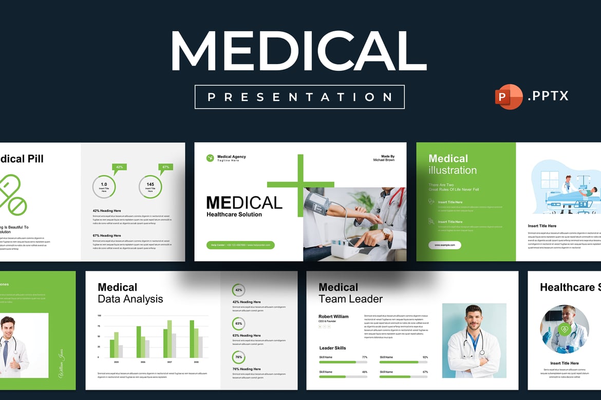 Template PowerPoint Presentasi Medis yang Profesional dan Menarik
