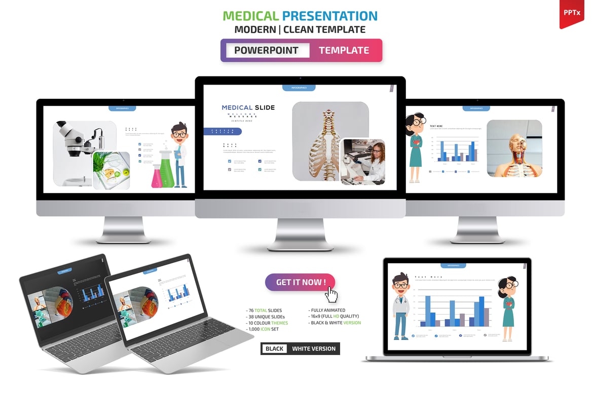 Template Presentasi PowerPoint Medis yang Menarik dan Profesional