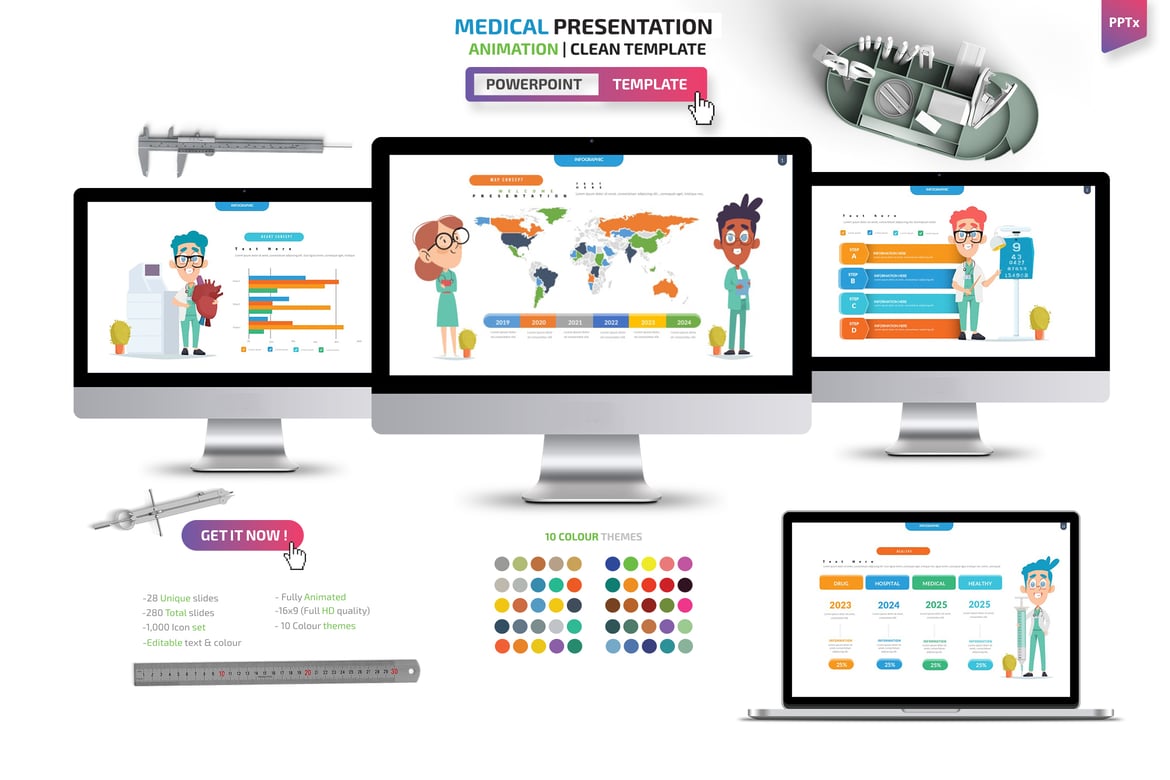 Template Presentasi PowerPoint Medis yang Menarik dan Profesional