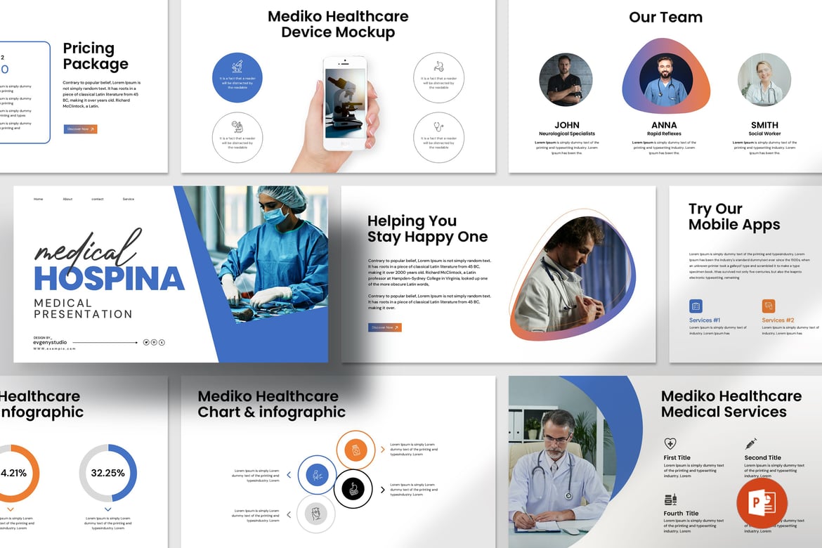 Template PowerPoint Medis yang Profesional dan Modern