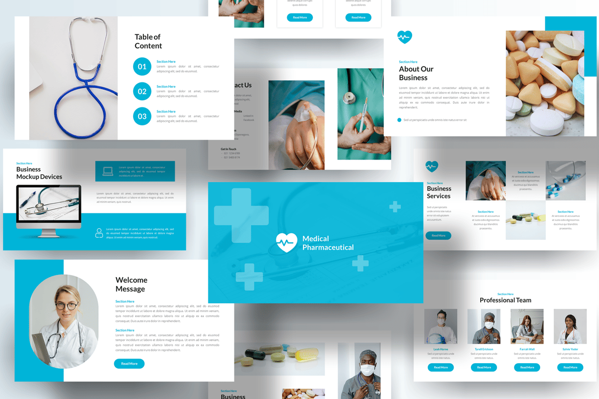 Template PowerPoint Medis yang Profesional dan Modern