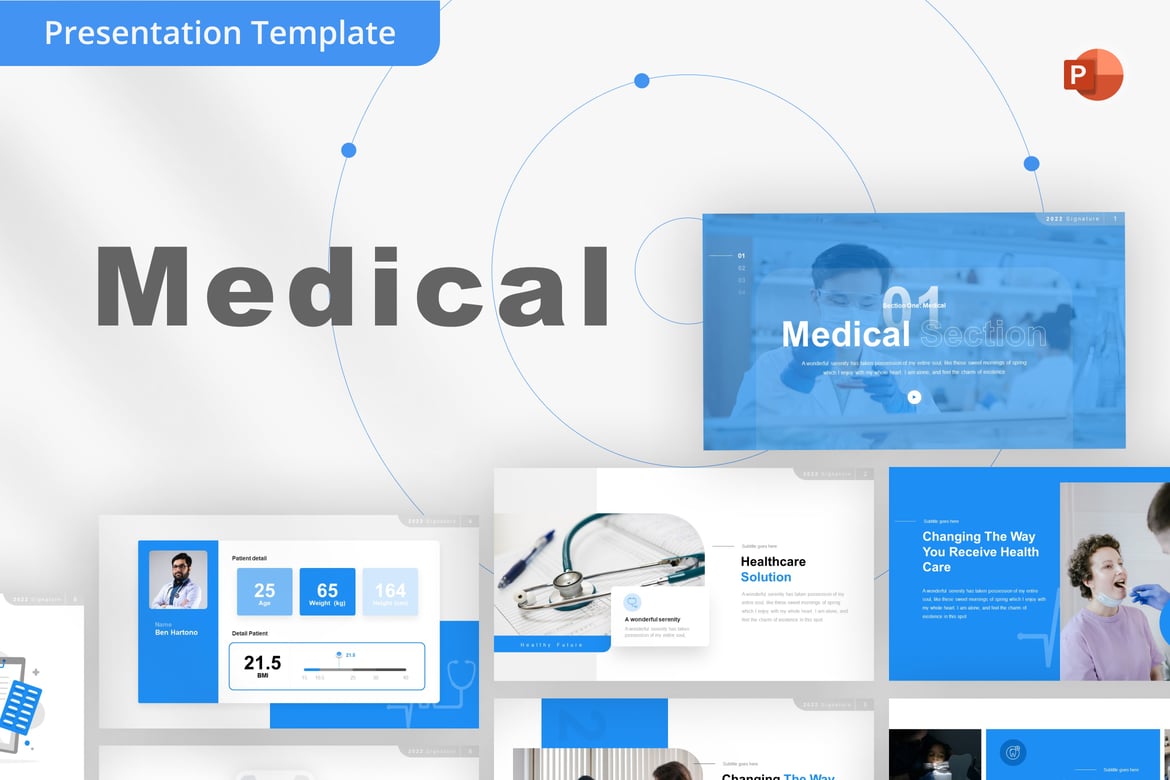 Template PowerPoint Medis Profesional dan Menarik