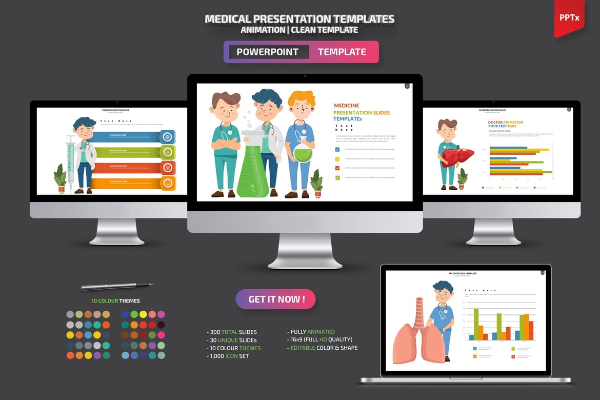 Template Powerpoint Medis Profesional untuk Presentasi Efektif