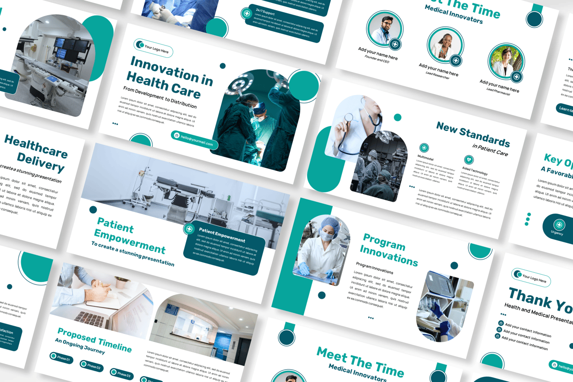 Template PowerPoint Presentasi Medis yang Menarik dan Informatif