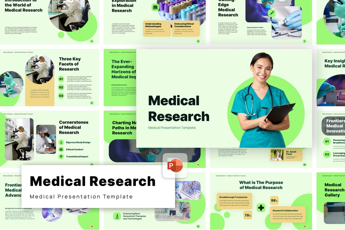 Template Presentasi Medis Profesional untuk PowerPoint