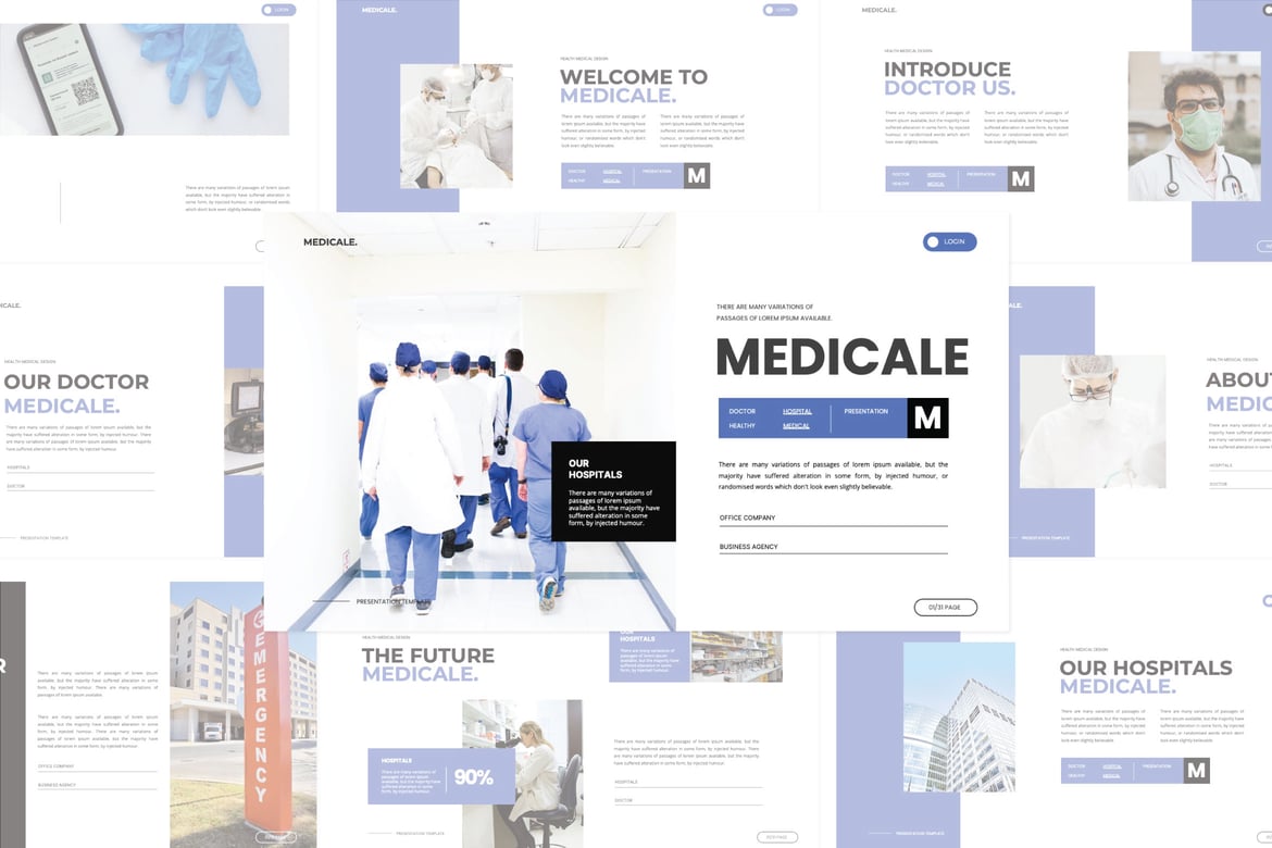 Template PowerPoint Medis Modern - Medicale
