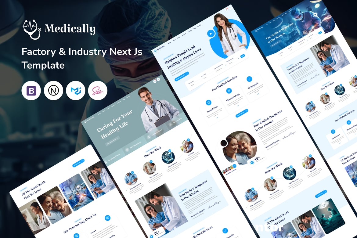 Medically - Template Website Kesehatan dan Medis Berbasis Next Js