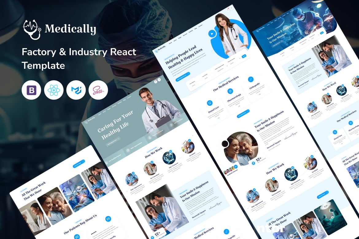 Medically - Template Website Kesehatan & Medis yang Modern dan Menarik