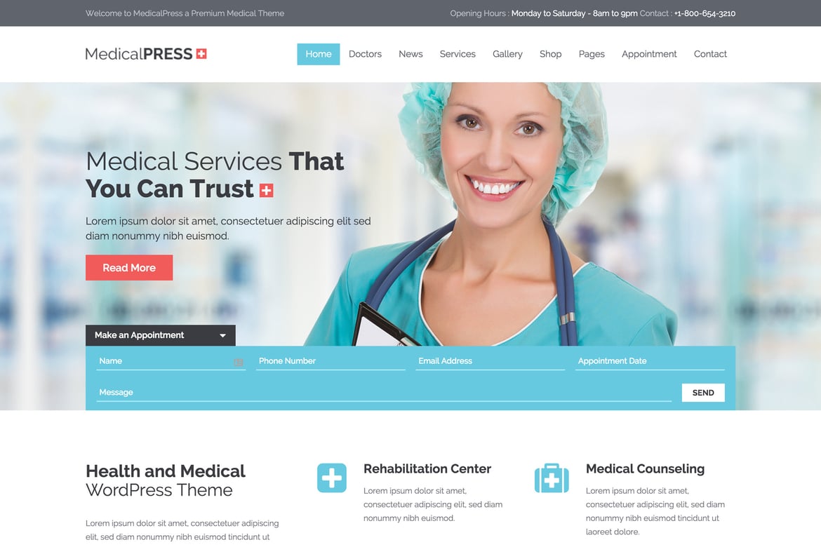 MedicalPress - Template Website Kesehatan dan Medis yang Profesional
