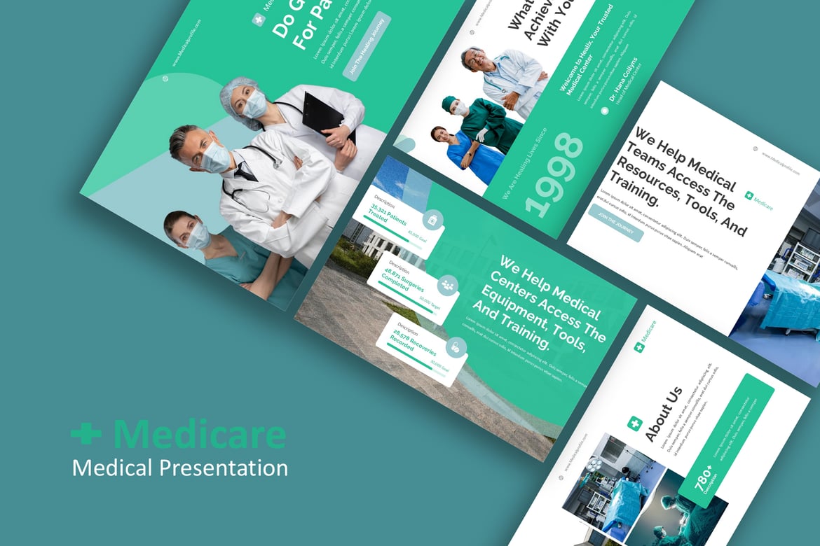 Template PowerPoint Medicare - Presentasi Medis yang Menarik