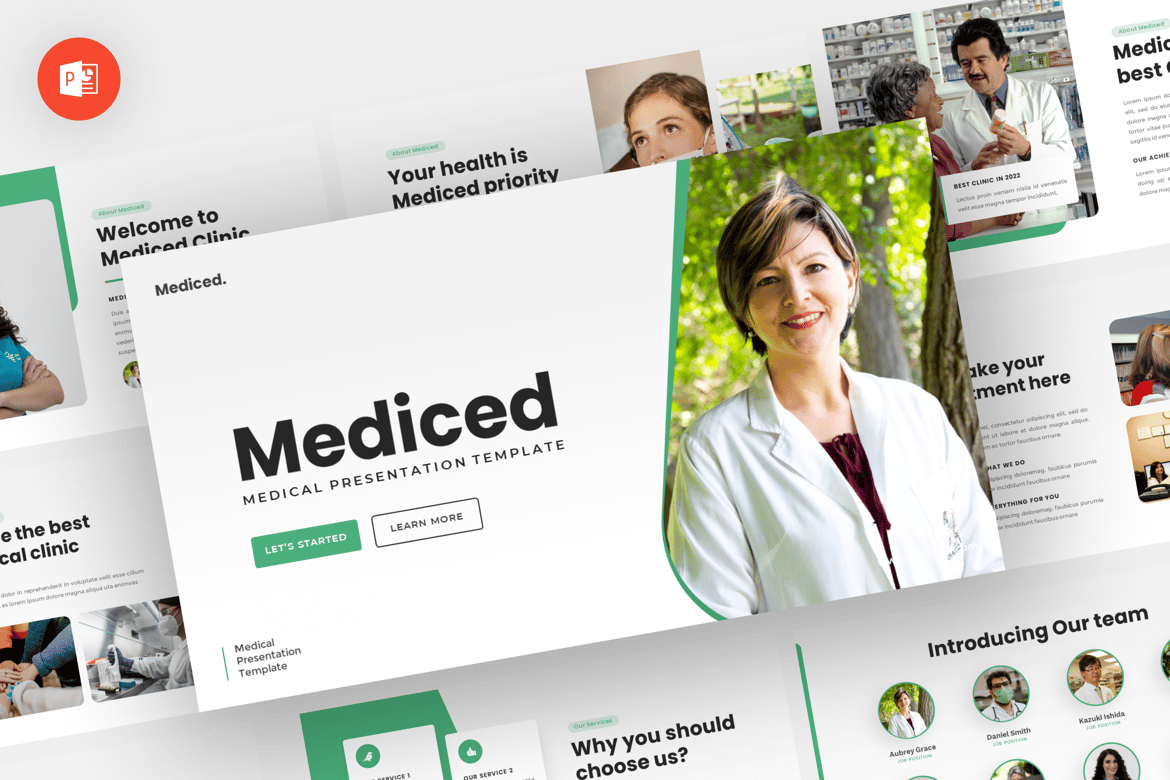 Mediced - Template Powerpoint Medis yang Profesional dan Modern
