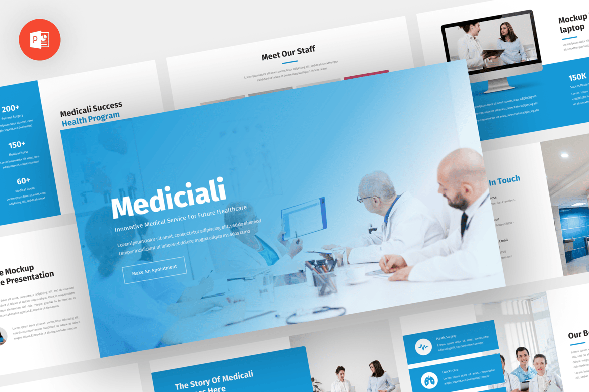 Mediciali - Template Presentasi Powerpoint Profesional untuk Kesehatan