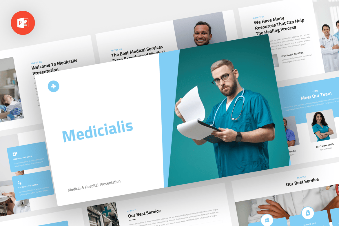Medicialis - Template Powerpoint Medis yang Profesional dan Modern