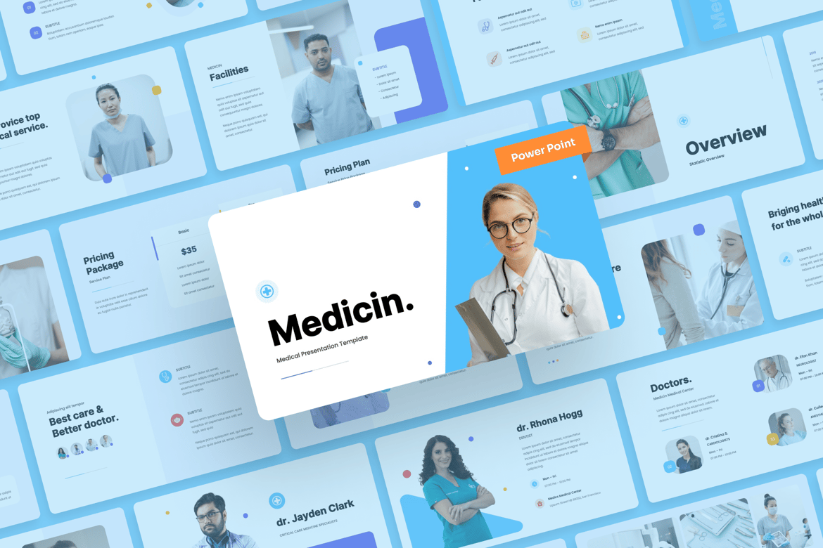 Template Presentasi Medis - PowerPoint Profesional untuk Kesehatan