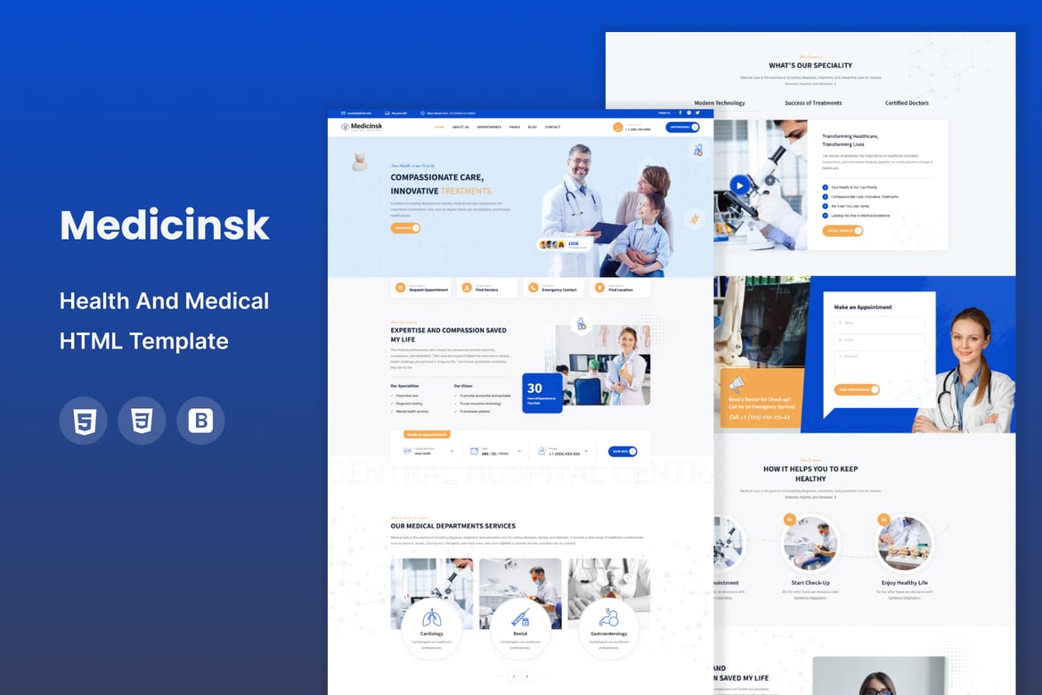 Template Website Medicinsk – Solusi Ideal untuk Kesehatan dan Medis