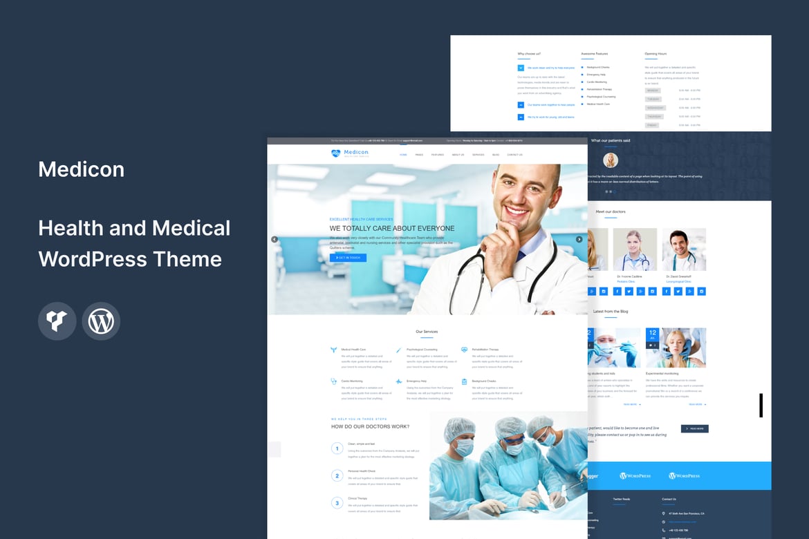 Tema WordPress Medicon - Solusi Ideal untuk Website Kesehatan dan Medis