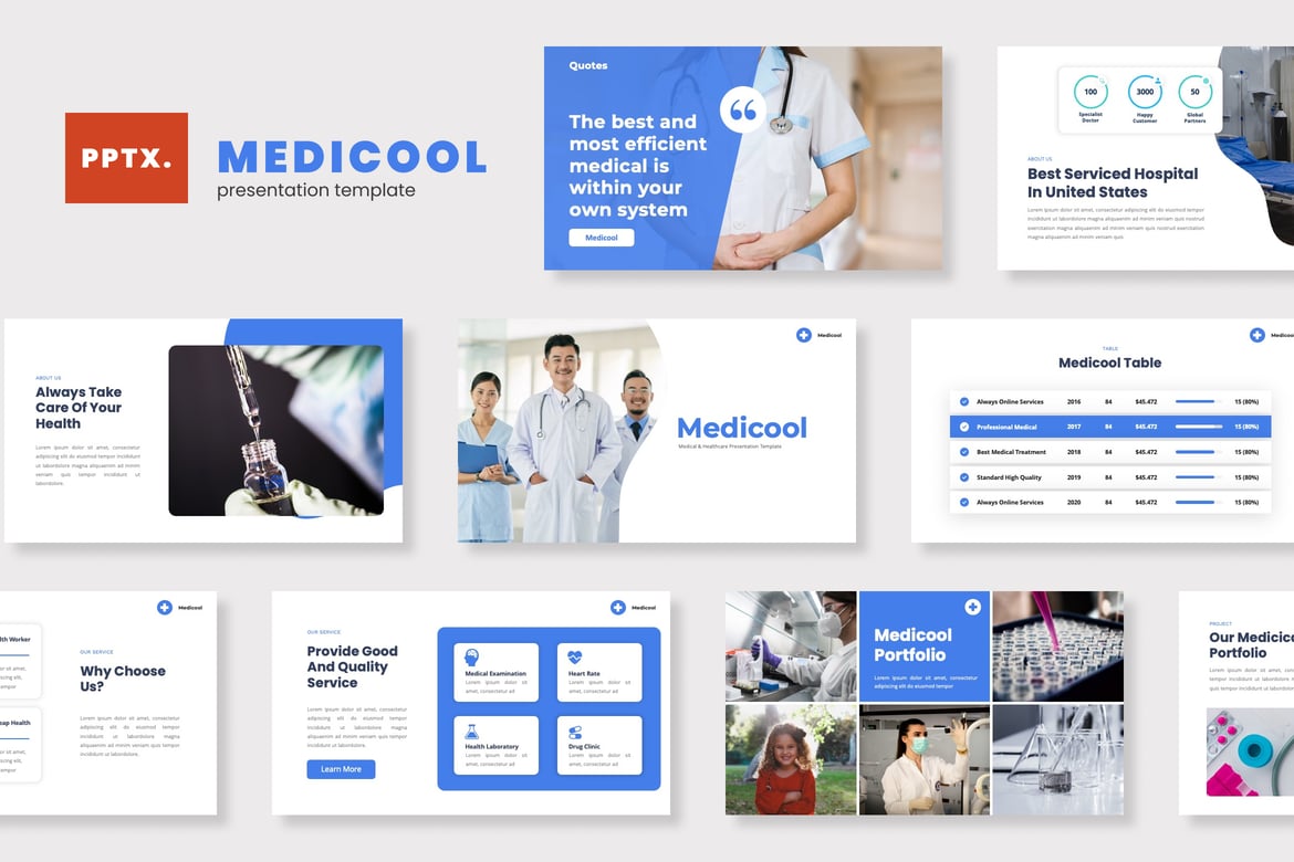 Template PowerPoint Medicool - Solusi Presentasi Medis yang Menarik