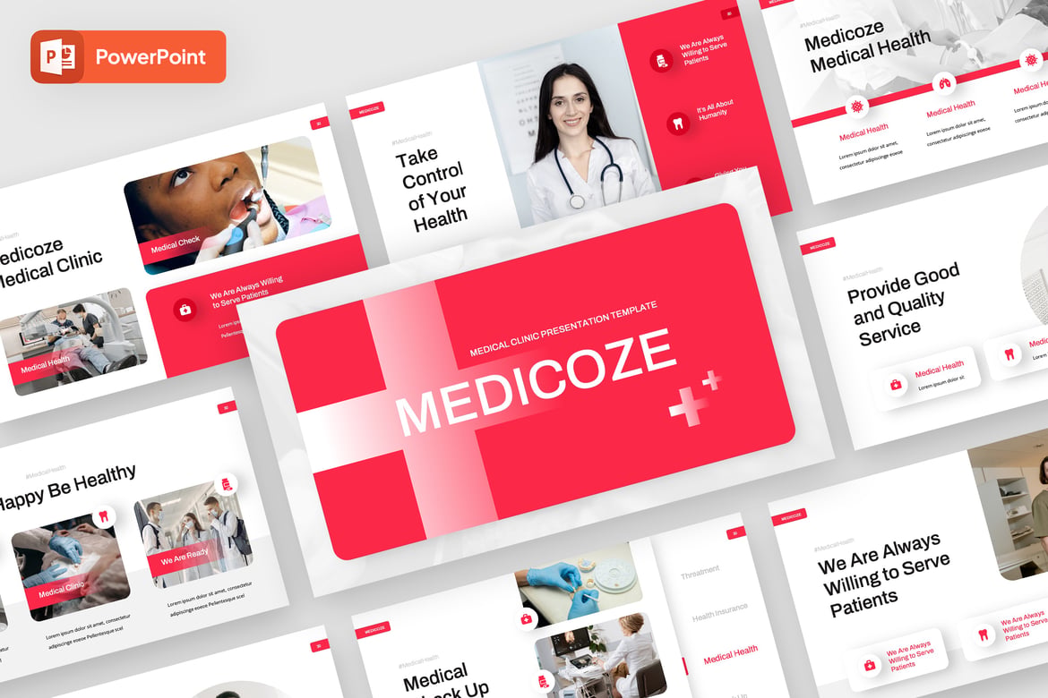 Template Powerpoint Medicoze - Solusi Presentasi Medis dan Rumah Sakit yang Profesional