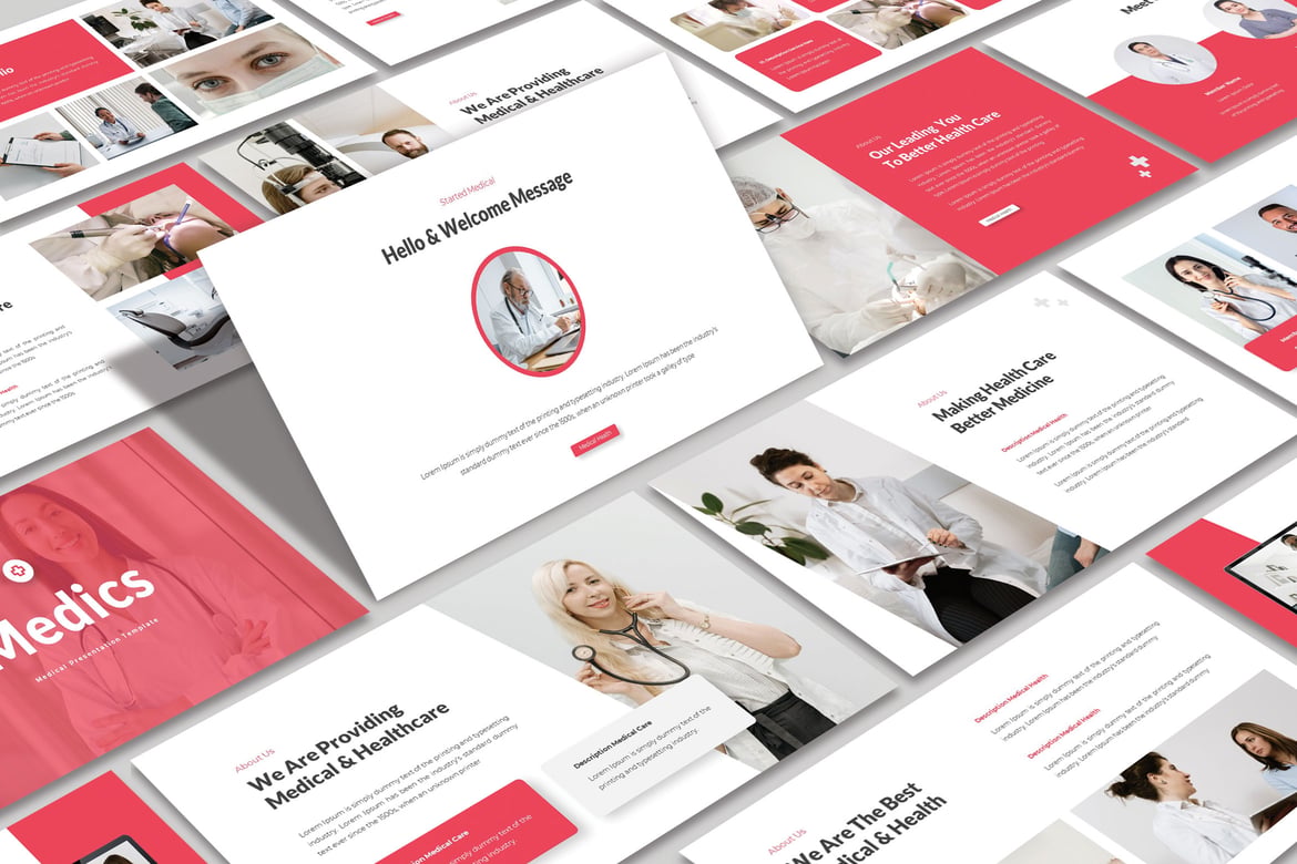 Template Powerpoint MEDICS yang Modern dan Kreatif