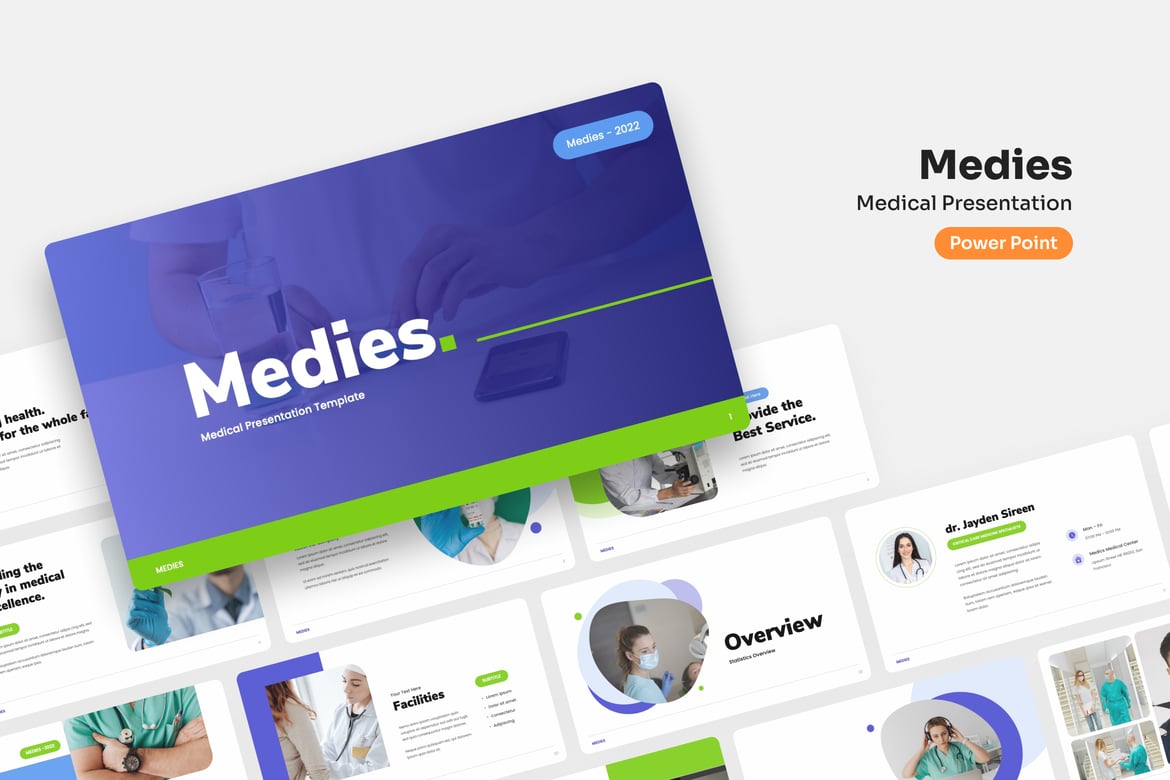 Template Presentasi Medis - PowerPoint Profesional untuk Kebutuhan Bisnis Anda