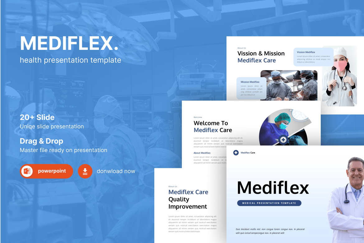 Mediflex – Template Powerpoint Medis yang Menarik