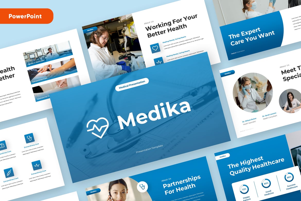 MEDIKA - Template Powerpoint Medis Profesional untuk Presentasi Efektif