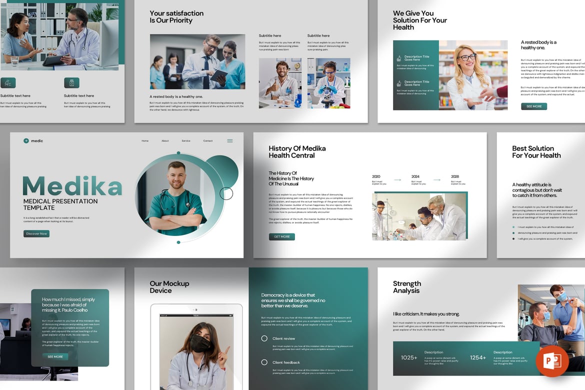 Template PowerPoint Medika: Solusi Presentasi Profesional Anda