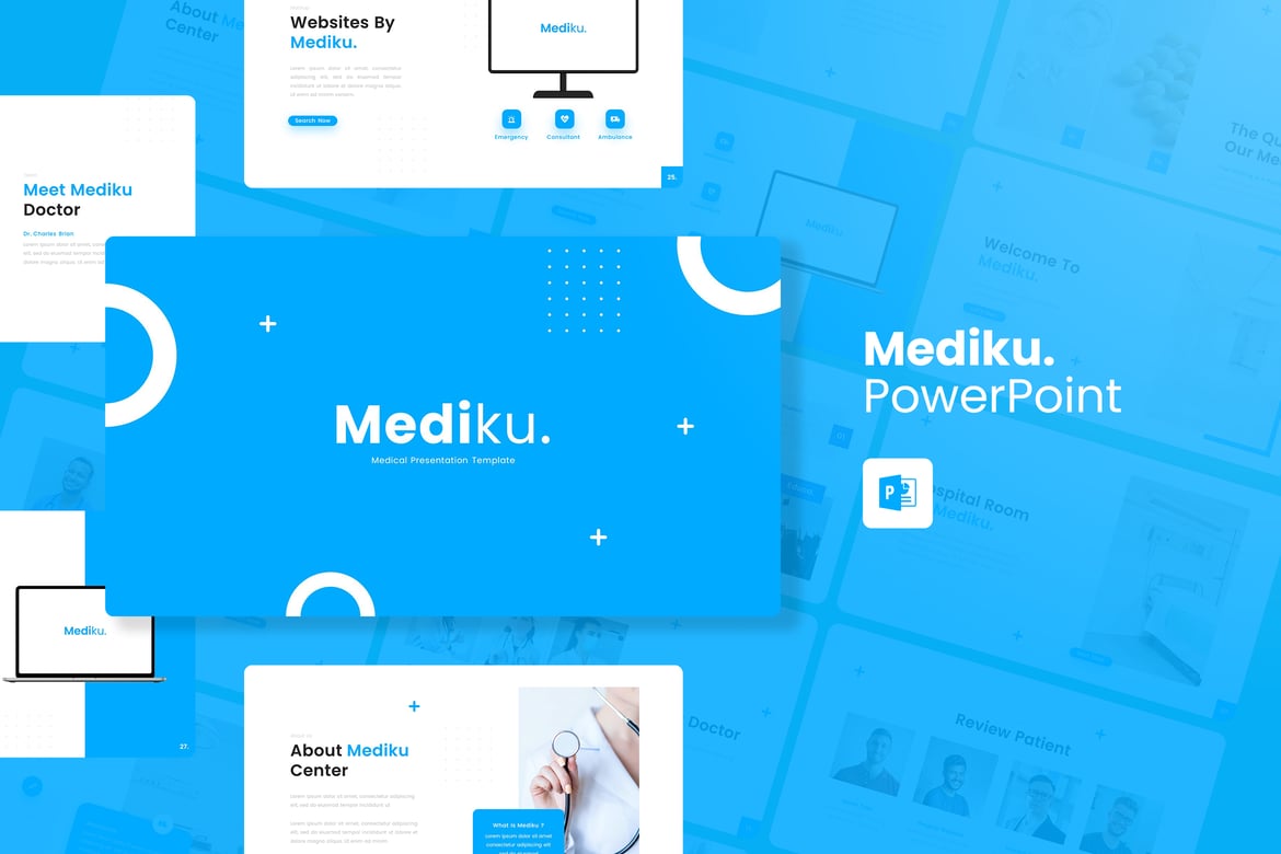 Mediku - Template Presentasi PowerPoint Medis yang Menarik