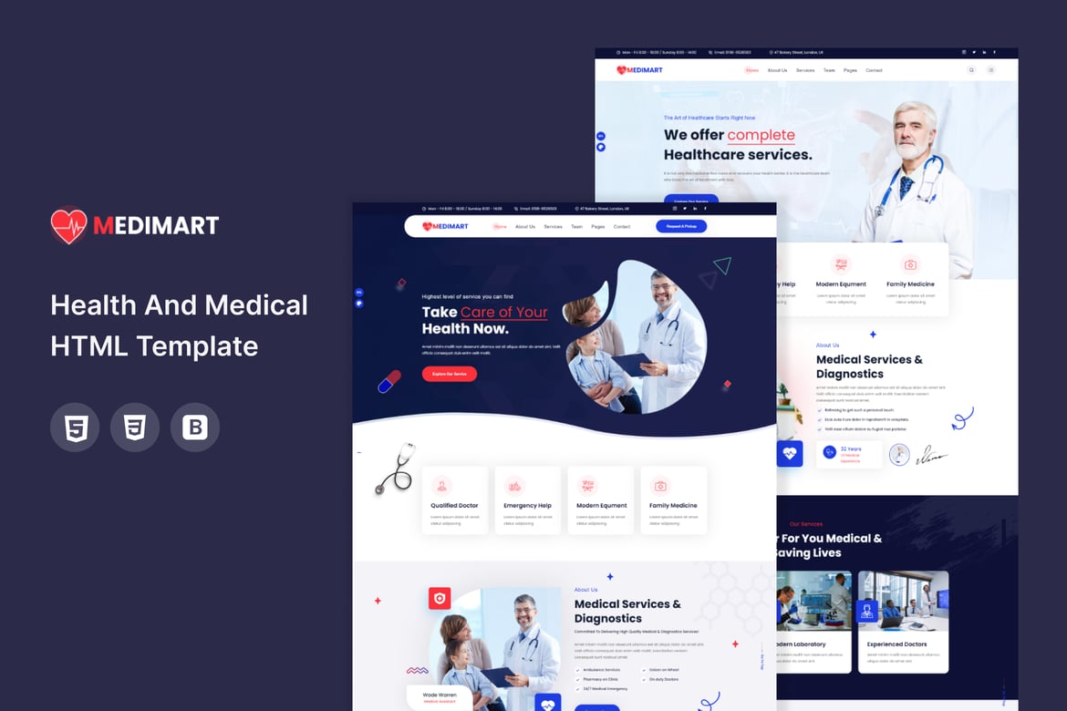 Medimart – Template Website Kesehatan dan Medis Terbaik