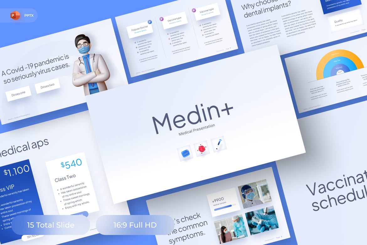 Medin+ - Template PowerPoint Medis yang Menarik