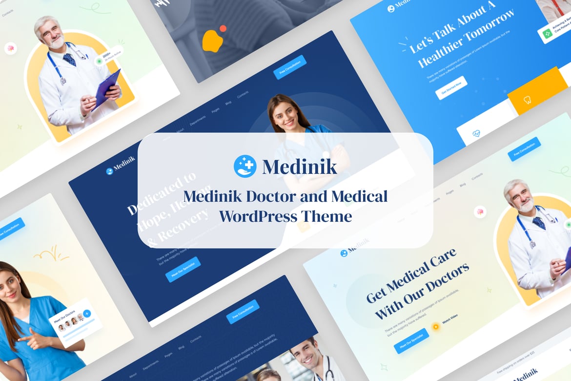 Medinik - Tema WordPress Profesional untuk Dokter dan Layanan Medis