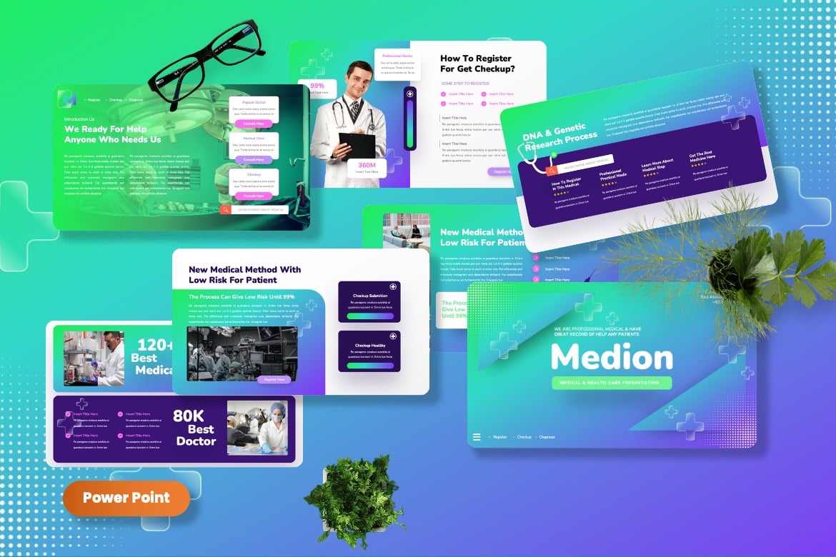 Template Presentasi Medion - Solusi Kreatif untuk Kesehatan Anda