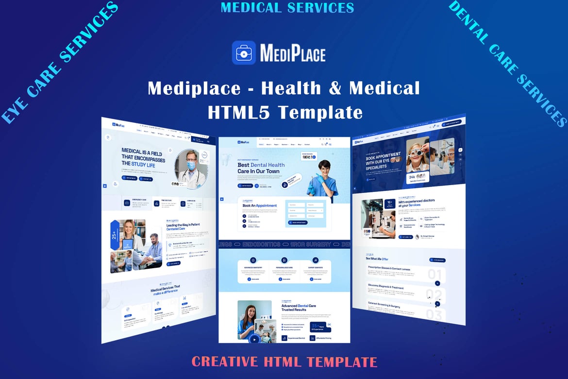 Mediplace - Template Website Kesehatan dan Medis yang Modern