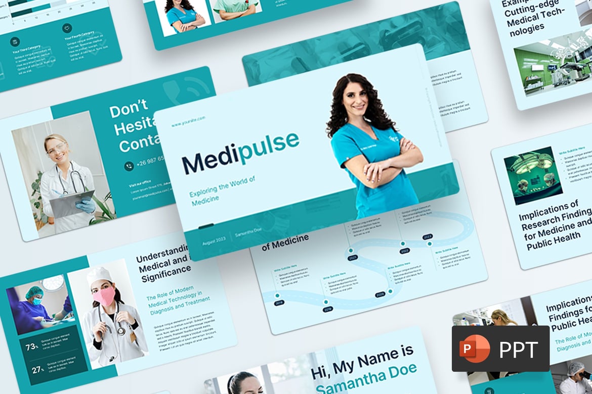 Medipulse - Template Presentasi Medis Profesional