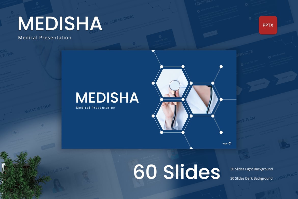 Medisha - Template PowerPoint Medis yang Menarik dan Modern