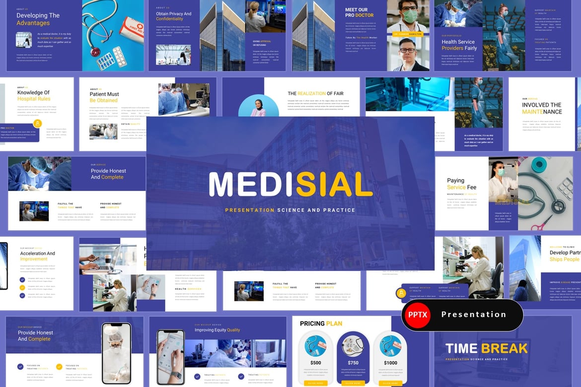 Medisial – Template Powerpoint Kesehatan dan Medis yang Menarik