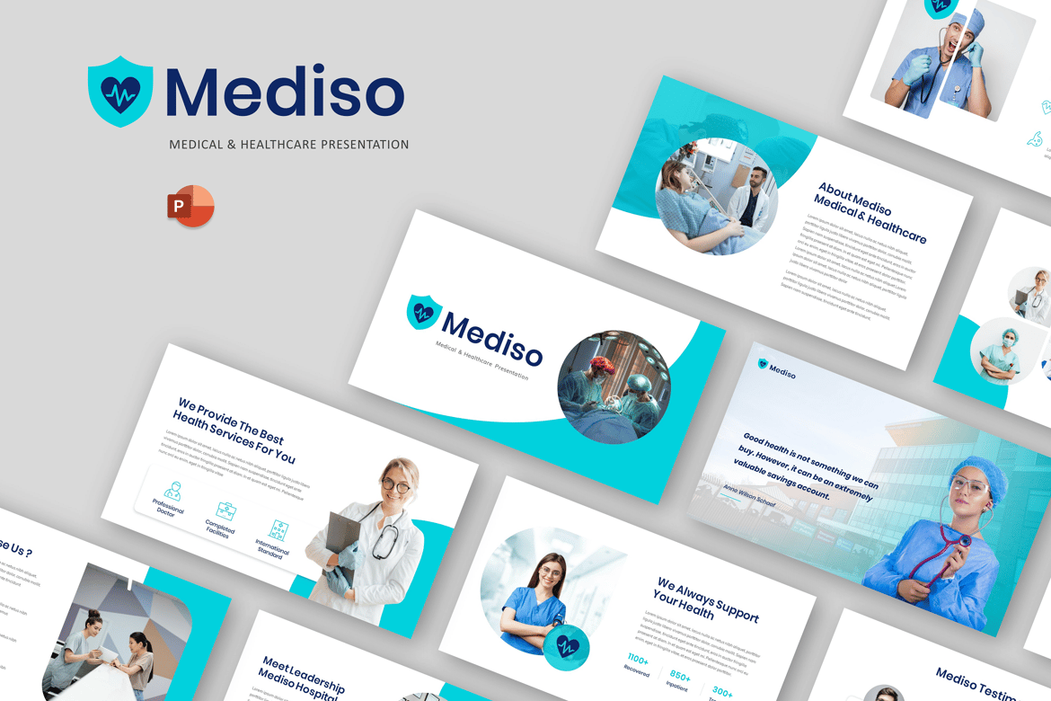 Mediso - Template Presentasi PowerPoint untuk Medis & Kesehatan