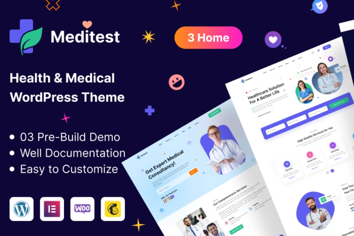 Meditest - Tema WordPress Kesehatan dan Rumah Sakit yang Menawan